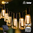 thumbnail image 2 of Guirnalda de luces LED solares para exteriores, IP65, resistente al agua, bombilla Edison, estilo retro, vintage, para Navidad, decoración de fiestas en el jardín, lámpara de hadas, 2 of 5