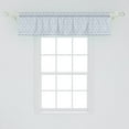 thumbnail image 2 of Ambesonne Pastel Valance Pack of 2, Geometric Cubic Mosaic Art, 54"X12", Pastel Purple White, 2 of 3