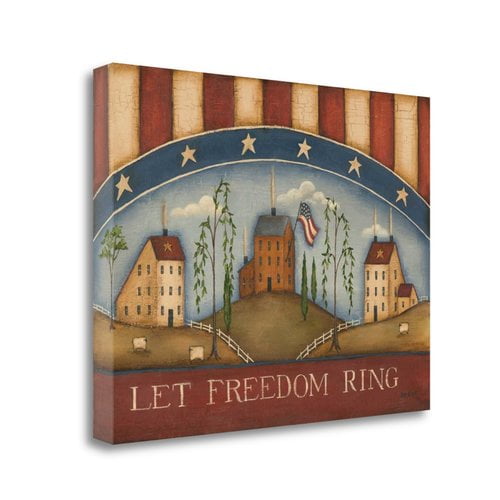 Tangletown Fine Art 'Let Freedom Ring' Graphic Art Print on Canvas