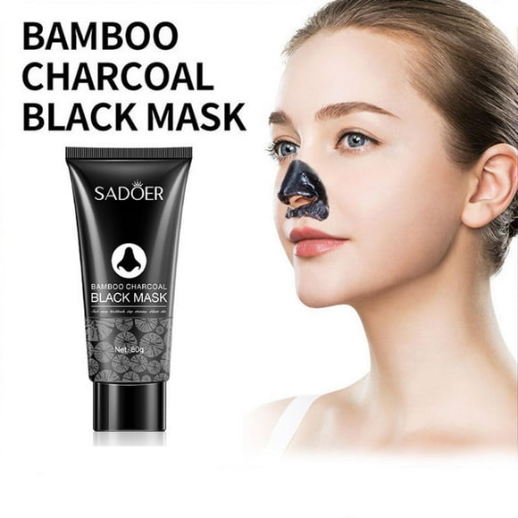 Lydiaunistar Charcoal Peel off Face Mask w/ Brush - Gentle Blackhead Remover, Deep Cleansing Pore Care, Soothing Non-Irritating Facial Care, At-Home Use | Beauty Personal Care Clearance