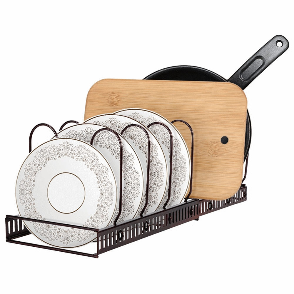 Brrnoo Expandable Lid Rack Organizer Kitchen Pot, Pan and Lid