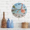 thumbnail image 7 of SKYSONIC Beach Flamingo Wall Clock 10 Inch Silent Non Ticking Round Clock Oil Painting Clock Easy to Read Clock for Living Room Bedroom Bathroom Home Decor, 7 of 7