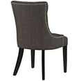 thumbnail image 3 of Side Dining Chair, Rivet Nailhead, Brown, Fabric, Kitchen Cafe Bistro Hospitality Restaurant, Modern Contemporary HB32914, 3 of 4