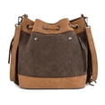 thumbnail image 5 of Montana West Aztec Bucket Bags for Women Western Fringe Crossbody Bag Vintage Drawstring, Brown, 5 of 7