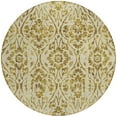 thumbnail image 5 of HomeRoots 590879 8 ft. Gold & Brown Round Floral Washable Indoor & Outdoor Area Rug, 5 of 5