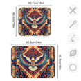 thumbnail image 4 of Yayeee Dish Drying Mat for Kitchen Counter 16"x18" Microfiber Absorbent Pad, Beige Geometric Eagle, 4 of 7