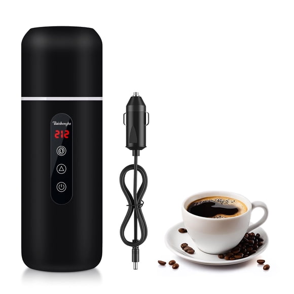 Hervidor eléctrico portátil RAFYAOO para viajes, 420 ml, 12 V/24 V
