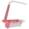 thumbnail image 3 of Telescopic Sink Storage Rack, Length Freely Adjustable Sink Rack Large Capacity Sink Caddy Sponge Holder Drain Basket PP Expandable Sink Organizer for Home Kitchen Bathroom, 3 of 7
