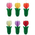 thumbnail image 7 of Sylvtty Spring Tulip Flower Honeycomb Centerpieces Paper Tulip Floral Honeycomb Ceiling Hanging Decoration for Office Home Wedding Birthday Decor, 7 of 7