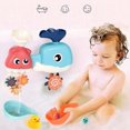 thumbnail image 5 of Juego de juguetes de baño para bebés: pistas de succión de pared, cascada, engranaje giratorio, juguetes de bañera, regalo para niños pequeños de 3 a 6 años, 5 of 5