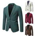 thumbnail image 3 of guisaled Mens Blazer Jackets Casual Fashion Corduroy Jacket formal Classic One Buttons Notched Lapel Lightweight Sport Coats, 3 of 4