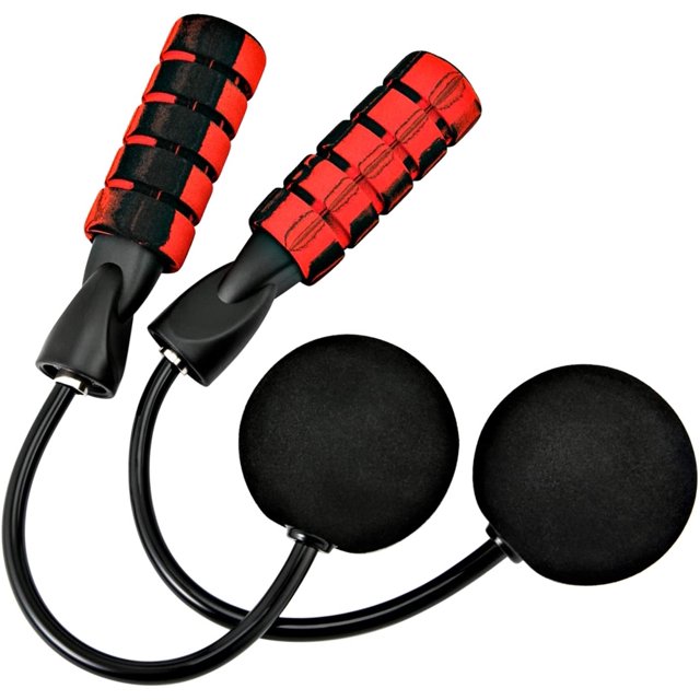 Cordless Jump Rope Tangle-Free Rapid Speed Skipping Ropes for Fitness Weighted Jump Rope with Non-Slip Memory Foam Handles for Kids Adults