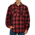 thumbnail image 3 of GENTS BLISS Flannel Shirts for Men Plaid Button Up Men Shirts Fleece Men Jacket Coat with Pocket, 3 of 14