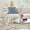 thumbnail image 3 of Nourison Shag Soft Ribbon Shag Ocean 20" x 20" Throw Pillow, 3 of 6