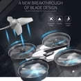 thumbnail image 2 of Tmvgtek Jjrc H36 Led 6-Axis Mini Rc Drone 4Ch One-Key Return Quadcopter (Gris), 2 of 9