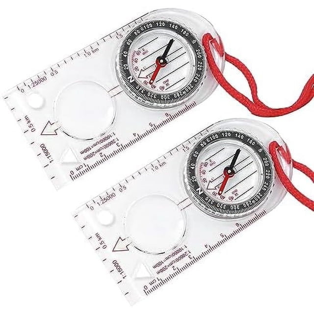 Compasses |Orienteering Compass Hiking Backpacking Compass |Compass for Kids Camping|Silva/Brass Compass|Navigation Compass|Antique Compass |Pocket Compass |Compass Toy|Antique Decor(2-Pack) GT363