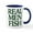 White/Navy Inside, variant on CafePress - Real Men Fish Mugs - 11 oz Ceramic Mug - Novelty Coffee Tea Cup