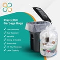 thumbnail image 5 of Heavy Duty Trash Bags - Clear Garbage Bags - Plastic Trash Bags For Large Rolling Trash Bins - Tall Trash Bags - 100-Gallon Large Kitchen Trash Bags, 1.3 Mil, 67"x79" (10-Count), 5 of 5