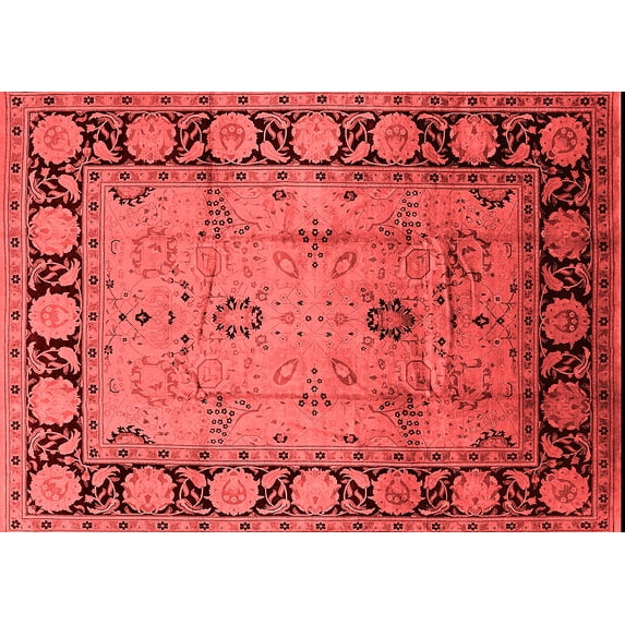 Ahgly Company Indoor Rectangle Oriental Red Traditional Area Rugs, 2' x 4'