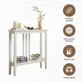 thumbnail image 5 of WYDK Entryway Table - Narrow Console Table - Console Table with Storage - Hallway Decor - Wood Console Tables for Entryway - Narrow Console Sofa Side Table - Foyer - White, 5 of 7