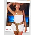 thumbnail image 2 of WHIPPY Women's Western Belt for Dresses Cowgirl Country Wide Belts Vintage Leather Belt for Jeans, 2 of 6