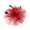 burgundy, variant on Asymmetrical Organza Fascinator with Feather Accents & Birdcage Veil for Wedding Derby Church Tea Party Formal Side Clip Headpiece