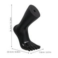 thumbnail image 5 of WEUVEB Shoe Shape Plastic Foot Mannequin Realistic Design Black 1 Pair Product Presentation, 5 of 9