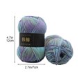 thumbnail image 2 of Anckoeil Knitting Yarn 7 Strands Colorful Soft Milk Cotton Wool Hand Knitting 50g Knitting Yarn Crochet Scarf Socks Mittens, 2 of 5