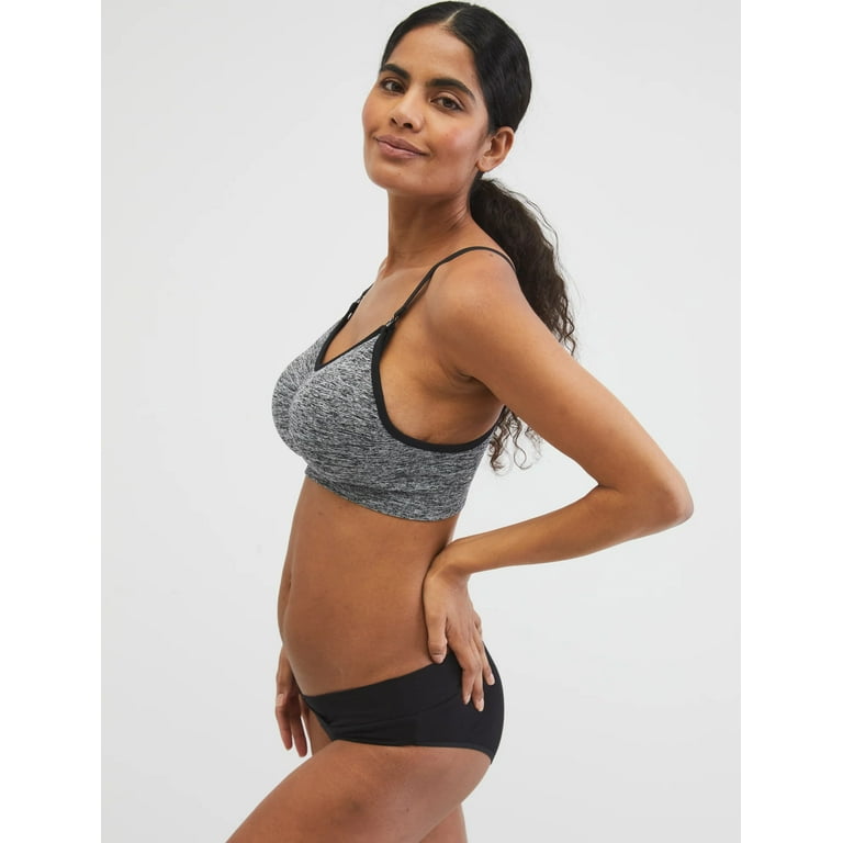 Motherhood Maternity Average Busted Seamless Spacedye Maternity and Nursing  Bra (A-D Cup Sizes) 