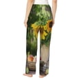 thumbnail image 3 of Bingfone Pajamas For Women,Vintage Wooden Bucket Pajama Pants With Pockets-Small, 3 of 9