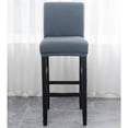 thumbnail image 5 of Stretch Bar Stool Cover, Pub Counter Stool Chair Slipcover Removable Washable Dining Chair Covers Spandex Dining Chair Covers With Elastic Bottom Furniture Protector-Dark gray-6, 5 of 8