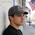 thumbnail image 4 of Unisex 250th Anniversary USA Hat 1776-2026 Adjustable Patriotic Baseball Cap Trucker Hat Veterans Independence Day Caps Washed Cotton Hats with Vintage Flag Design Khaki, 4 of 7