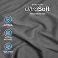 thumbnail image 3 of Bare Home Luxury 1800 Collection Fitted Sheet, Ultra-Soft, Deep Pocket, King, Gray, 3 of 8