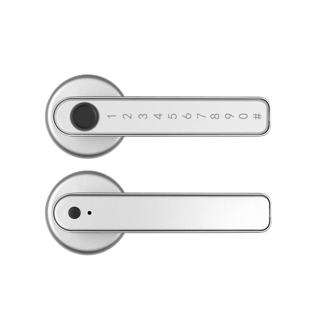 Bluetooth Smart Fingerprint Door Handle Lock Electronic Password/Keys/Unlock Hotel Rainproof ,Easy to Operate