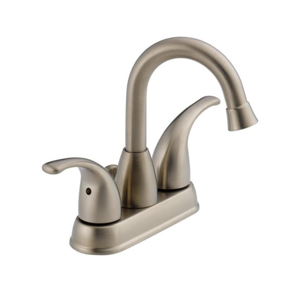 Peerless Two Handle Centerset Bathroom Sink Faucet in Brushed Nickel