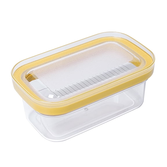 Shoreew Butter Slicer Cutter Box Butter Container with Airtight Lid Stainless Steel Cutting Wire Butter Slicer Box for Fridge Storage