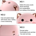 thumbnail image 3 of Cat Humidifier Cool Mist Humidifiers - 250ml Small Desk Humidifiers, Quiet Operation,Night Light Two Spray Modes, Auto Shut-Off for Bedroom, Babies Room, Office, Home - Pink, 3 of 6
