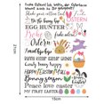 thumbnail image 3 of YAOMOBB Adventure Travel Sticker 6/9 Sheets Easter Water Sticker DIY Craft Bunny Egg Shape Decals for Holiday Candles Tattoos Letter Print, 3 of 6