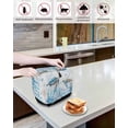 thumbnail image 4 of Summer Toaster Cover 2 Slice, Retro Marine Life Turtle Starfish Coral Jellyfish Blue Bread Maker Cover Toaster Dust Cover with Pockets, Dust-Proof Cover for Kitchen Small Appliance 12x7.5x8in, 4 of 5