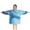 Blue Marble Pattern, variant on White Rose Gold Marble Pattern Blanket Hoodies for Kids 6-13YR Oversize Wearable Blanket Hoodies for Boys Girls Teens
