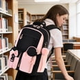 thumbnail image 4 of Girls Backpack School Bags Kids Elementary School Backpack for Girls Teens Cute Childrens Bookbags Casual Back Packs (Pink), 4 of 9