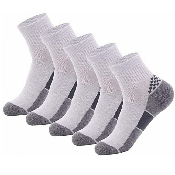 Copper Athletic Sport Socks 5 Pairs Low Cut Loafer Casual Socks for Men & Women