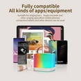 thumbnail image 3 of Speaker Mini Karaoke Machine Wireless Microphone and Speaker Set with 2 Microphone Rechargeable LED Color Light Handheld Mic Karaoke Speaker Gifts for Birthday Party Desktop, 3 of 7