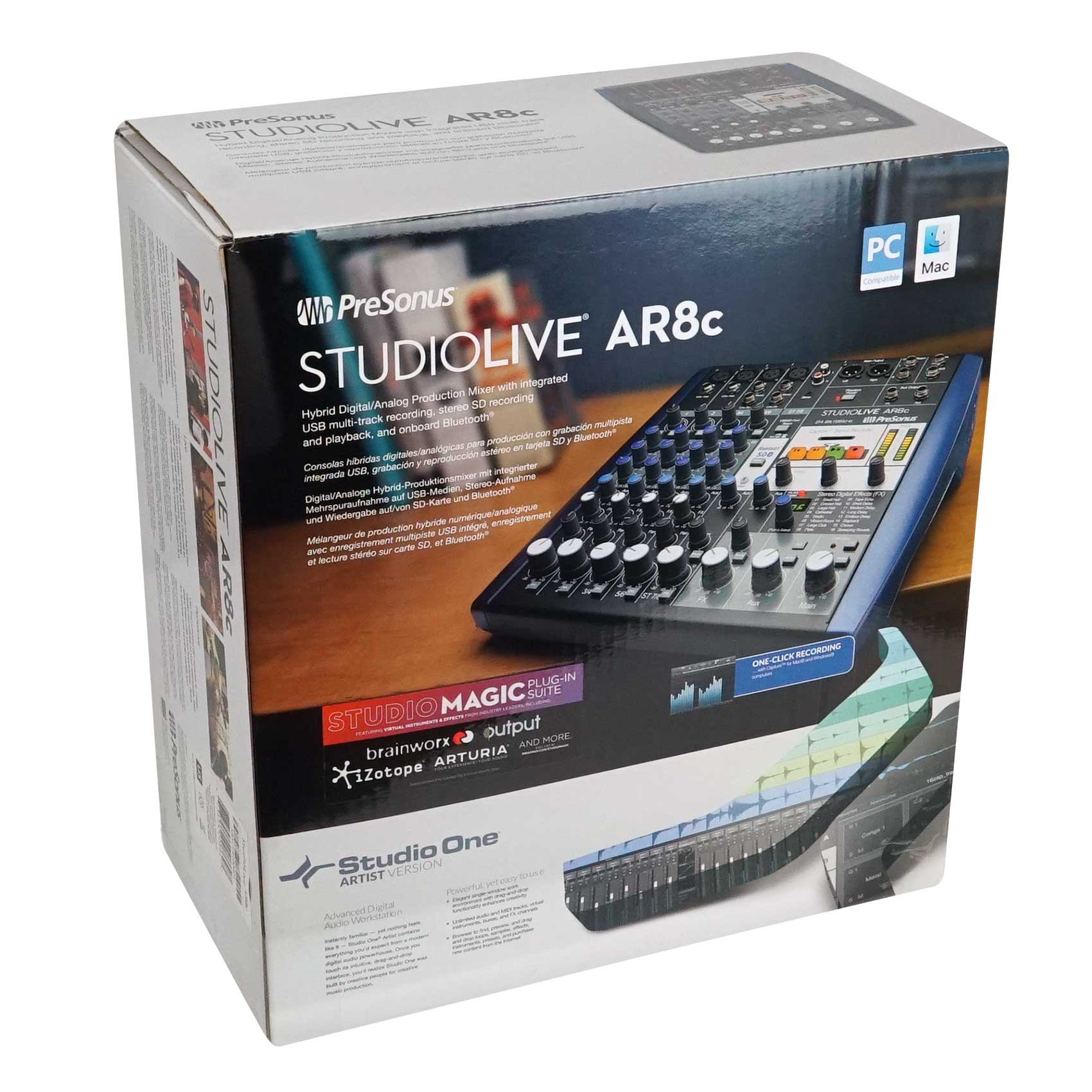 PRESONUS StudioLive AR8 8-Ch Live Sound/Studio Mixer+CAMOPACK+Headphones+Mics - image 4 of 11