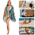 thumbnail image 5 of Beach Towels Coastal Ocean Seahorse Octopus Bath Shower Towel Microfiber Absorbent Quick Dry Ocean Coastal Beach Thin Sand Free Towels for Travel Sports Bath Swimming Pool 30x60 inch, 5 of 8