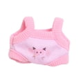 thumbnail image 4 of Mono de moda para muñecas, ropa para muñecas, elegante y linda, ropa hecha a mano, disfraz para muñecas de 17 cm, niñas, muñecas, regalos de año Nuevo rosa, 4 of 8