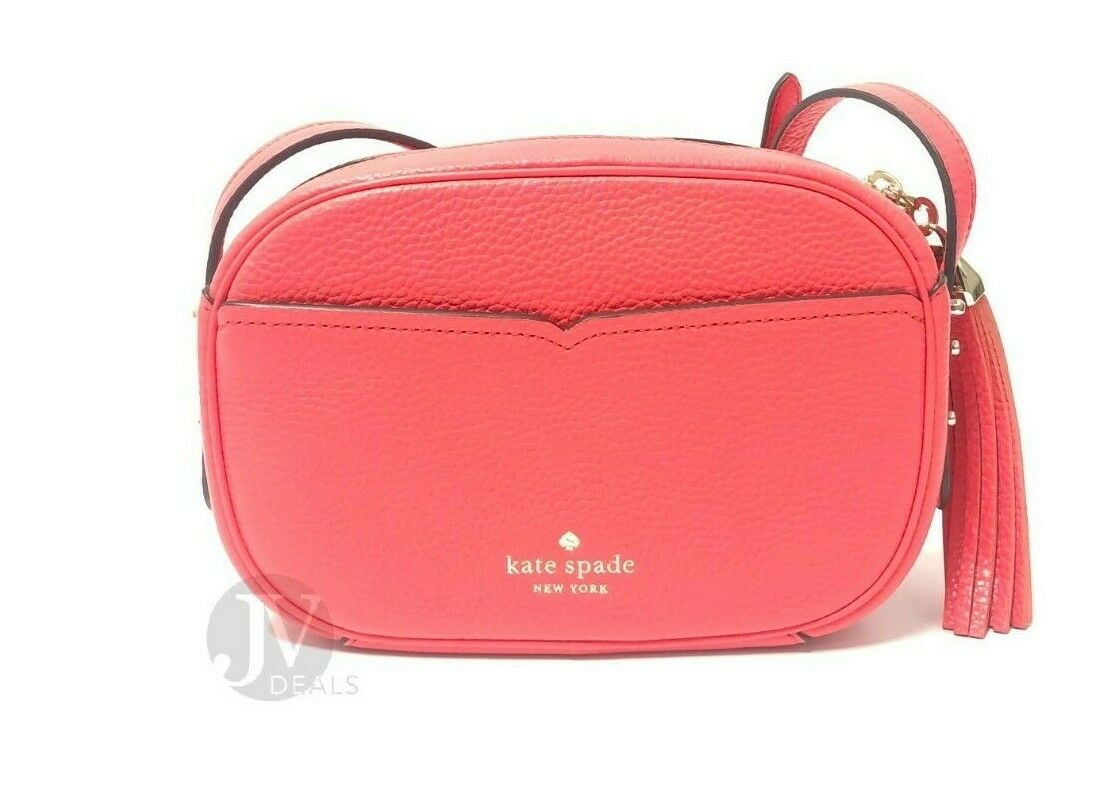 Kate Spade Carey Quilted Leather Mini Camera Bag Crossbody Pink | eBay