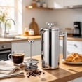 thumbnail image 4 of Stainless Steel Double Wall French Press Coffee Maker with Insulated Carafe and Fine Mesh Filter, 4 of 5