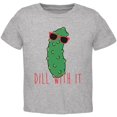 thumbnail image 1 of Vegetable Pickle Dill Deal With It Toddler T Shirt, 1 of 1