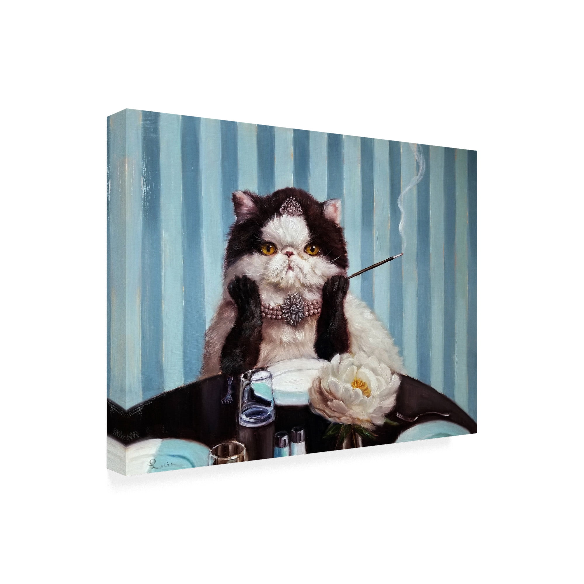 Trademark Fine Art 'Breakfast at Tiffanys' Canvas Art by Lucia Heffernan